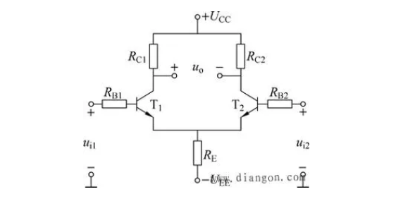 差分放大电路的原理和作用,输入信号进行差分处理,差模信号放大